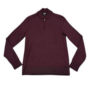 Express Merino Wool Blend Quarter Zip Sweater Men’s Size S